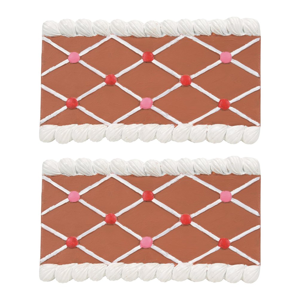 Department 56 Village Accessories Landscape Gingerbread Straight Road 2-Piece Figurine Set, 0.5 Inch, Multicolor