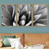 SIGNWIN Framed Canvas Wall Art Agave Plant Petal Botanical Succulent Photography Minimalism Contemporary Closeup Dramatic Black and White for Living Room, Bedroom, Office - 16"x24"x3 Natural view 2