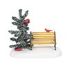 Department 56 Village Accessories Cardinal Christmas Bench Figurine, 3.375 Inch, Multicolor view 1