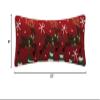 Peking Handicraft 31TG853C20OB Prancing Reindeer Hook Pillow, 20-inch Length, Wool and Cotton view 2