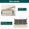 CLGTY Velvet Bench Cover Stretch, Non Slip Soft Bench Slipcover Removable Washable Furniture Protector for Living Room, Kitchen, Bedroom-Beige-Universal view 4