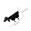 Cabilock Roll Paper Towel Holder Animal Toilet Paper Holder Tissue Storage Shelf Portable Toilet Shelf Bracket Wall Mount Paper Metal Shelves Desktop Paper Rack Iron Multifunction Wallpaper view 2