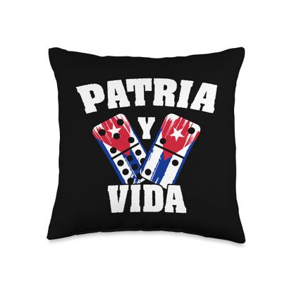 Patria y Vida Cuba Cuban Freedom Movement Himno Cubano Throw Pillow