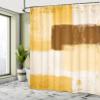 Ambesonne Abstract Shower Curtain, Abstract Grunge Style Brushstrokes Painting Contemporary Illustration, Cloth Fabric Bathroom Decor Set with Hooks, 69" W x 75" L, Mustard Caramel view 4