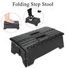 ZJchao Folding Step Stool, Portable Step Ladder Half Step Ladder Foot Step Stool for Elderly Pregnant Bathroom Travel Use Adults, Kitchen Garden Bathroom Stepping Stool Foldable Stool(Black) view 4