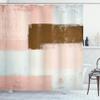 Ambesonne Abstract Shower Curtain, Abstract Grunge Style Brushstrokes Painting Contemporary Illustration, Cloth Fabric Bathroom Decor Set with Hooks, 69" W x 84" L, Rose Caramel view 1