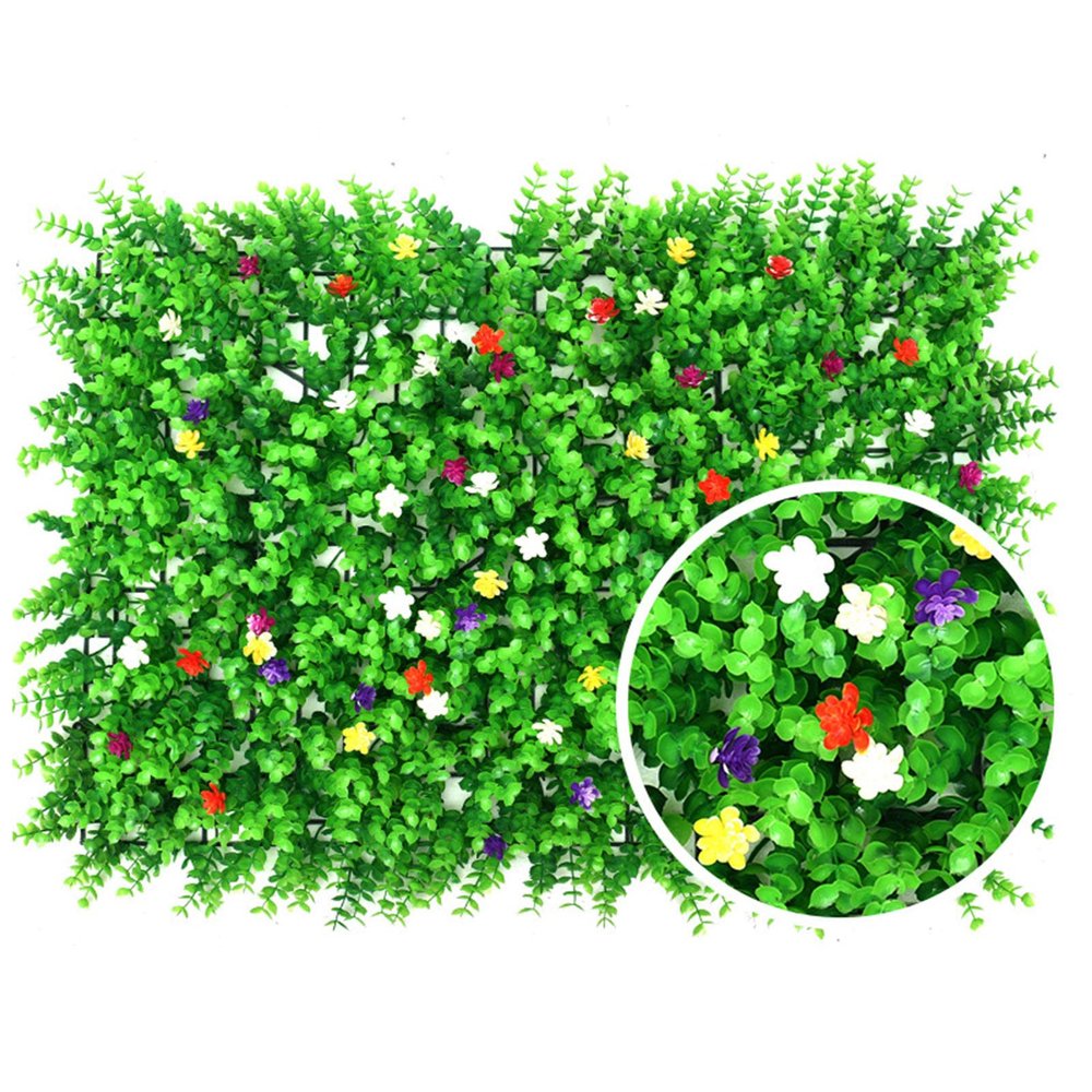 QIAOH Artificial Topiary Hedge Plant 2PCS, Artificial Hedge Plant Panels, Faux Grass Wall Greenery Mats, Outdoor Privacy Fence Screening Garden Decoration