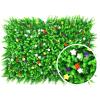 QIAOH Artificial Topiary Hedge Plant 2PCS, Artificial Hedge Plant Panels, Faux Grass Wall Greenery Mats, Outdoor Privacy Fence Screening Garden Decoration view 1