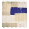 Ambesonne Abstract Shower Curtain, Abstract Grunge Style Brushstrokes Painting Contemporary Illustration, Cloth Fabric Bathroom Decor Set with Hooks, 69" W x 84" L, Grey Yellow view 2