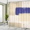 Ambesonne Abstract Shower Curtain, Abstract Grunge Style Brushstrokes Painting Contemporary Illustration, Cloth Fabric Bathroom Decor Set with Hooks, 69" W x 84" L, Grey Yellow view 4