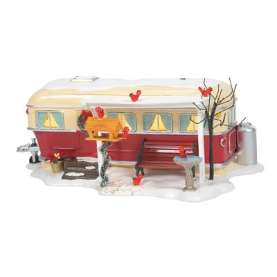 Department 56 Snow Village Lot 60 Christmas Court Mobile Home Lit Building, 4.3 Inch, Multicolor