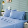 4 PC Twin Premium Bed Sheet Set-800 TC 100% Cotton Provide Extra Softness and Comfort 4 Way Stretch Fit Mattress 18" DP Breathable Lightweight Ultra Soft (Twin | Sky Blue) Bedding Set view 1