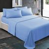 4 PC Twin Premium Bed Sheet Set-800 TC 100% Cotton Provide Extra Softness and Comfort 4 Way Stretch Fit Mattress 18" DP Breathable Lightweight Ultra Soft (Twin | Sky Blue) Bedding Set view 2