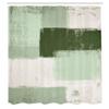 Ambesonne Abstract Shower Curtain, Abstract Grunge Style Brushstrokes Painting Contemporary Illustration, Cloth Fabric Bathroom Decor Set with Hooks, 84" Long Extra, Pale Green view 2