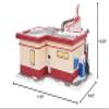 Department 56, Ceramic, Snow Village Reindeer Gas Station Lit Building, 6.42 Inch, Multicolor view 3