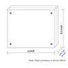 NIUBEE 8.5x11 Acrylic Picture Frames 3 Pack, Clear Certificate Document Magnetic Photo Frame for Tabletop Display view 2
