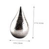 2pcs Reusable Water Drop Shape Chilling Stones Stainless Steel for Wine and Whiskey Keep Drinks Cool Without for All Occasions view 2