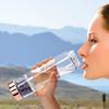 Yoption Crystal Water Bottle, Natural Amethyst Healing Glass Water Bottle, Includes a Loose Leaf Tea Infuser Bottle and Protective Sleeve view 2