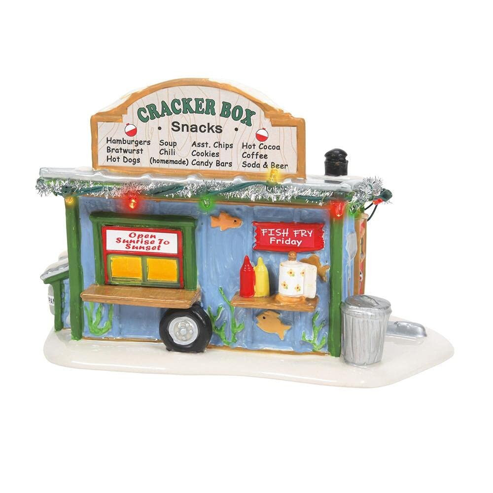 Department 56 Snow Village Cracker Box Snack Snack Building Figurine 6007627