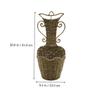 Cabilock 1pc Handmade Woven Flower Basket Wall-Mounted Storage Organizer for Dry Flowers Home Decor Natural Design for Stylish Living Spaces view 2