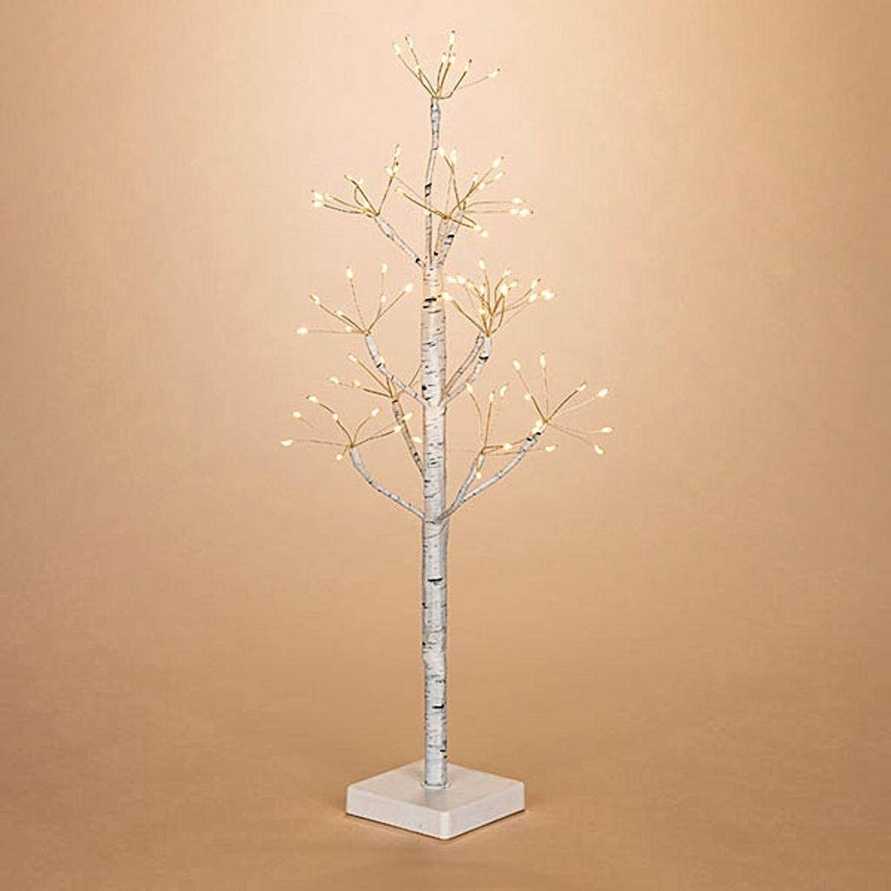 Gerson 62457-23.6"H B/O Lighted PVC Wrapped Birch Home Office Tree