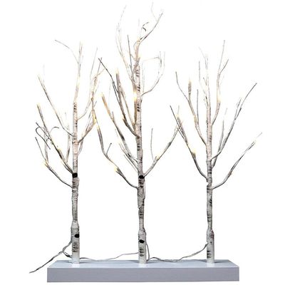 Gerson 57111-23.6"H Electric Birch Tabletop Birch Home Office Tree
