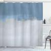 Ambesonne Abstract Shower Curtain, Grunge Street Style Painting Brush Print Ombre Design Illustration, Cloth Fabric Bathroom Decor Set with Hooks, 84" Long Extra, Slate Blue view 1