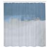 Ambesonne Abstract Shower Curtain, Grunge Street Style Painting Brush Print Ombre Design Illustration, Cloth Fabric Bathroom Decor Set with Hooks, 84" Long Extra, Slate Blue view 2