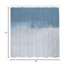 Ambesonne Abstract Shower Curtain, Grunge Street Style Painting Brush Print Ombre Design Illustration, Cloth Fabric Bathroom Decor Set with Hooks, 84" Long Extra, Slate Blue view 3