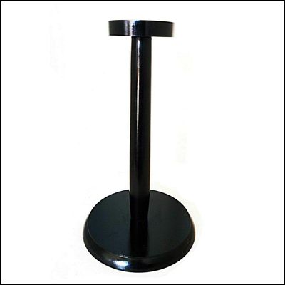 KEW HANDICRAFTS HELMET WOODEN STAND BLACK WOODEN STAND FOR DISPLAY ARMOR Reenactment