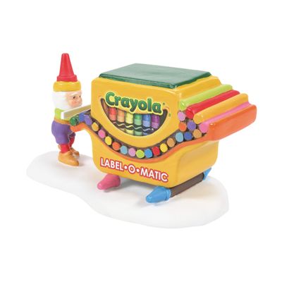 Department 56 North Pole Crayola Village Accessories That's a Wrap Figurine, 2 Inch, Multicolor
