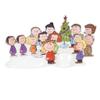 Department 56 Ceramic Snow Village The Peanuts House Lit Building and Accessories Set, 7.44 Inch, Multicolor view 4