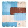 Ambesonne Abstract Shower Curtain, Abstract Grunge Style Brushstrokes Painting Contemporary Illustration, Cloth Fabric Bathroom Decor Set with Hooks, 84" Long Extra, Azure Blue view 2