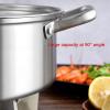 AIZYR 304 Stainless Steel Hot Pot - 2 Grid 2 Taste Cooker Mandarin Duck Pot Kitchen Soup Cooking Tool with Glass Lid,30cm view 3