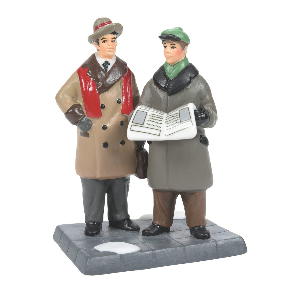 Department 56 Christmas in The City Village Accessories Art and Architecture Breaking News Figurine, 2.76 Inch, Multicolor