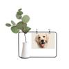 OFFbb-USA Dog Golden Fur Tongue Metal Picture Frame Ceramic Vase Decor view 1
