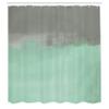 Ambesonne Abstract Shower Curtain, Grunge Street Style Painting Brush Print Ombre Design Illustration, Cloth Fabric Bathroom Decor Set with Hooks, 69" W x 75" L, Mint Green view 2