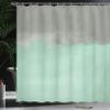 Ambesonne Abstract Shower Curtain, Grunge Street Style Painting Brush Print Ombre Design Illustration, Cloth Fabric Bathroom Decor Set with Hooks, 69" W x 75" L, Mint Green view 3