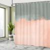 Ambesonne Abstract Shower Curtain, Grunge Street Style Painting Brush Print Ombre Design Illustration, Cloth Fabric Bathroom Decor Set with Hooks, 69" W x 70" L, Dark Sea view 4