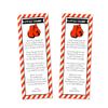 30 bookmarks boxing baby shower favors red black watercolor personalized view 1