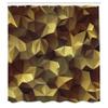Ambesonne Geometric Shower Curtain, Abstract Style Composition Camouflage Design Angular Polygon Design, Cloth Fabric Bathroom Decor Set with Hooks, 69" W x 75" L, Pastel Yellow view 2