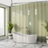 Ambesonne Abstract Shower Curtain, Blurry Abstract Background Shady Pastel Toned Modern Watercolor Murky Image, Cloth Fabric Bathroom Decor Set with Hooks, 69" W x 75" L, Pale Green view 4
