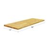 BenchPro Floating Shelf Wall Mounted Solid Butcherblock Shelf 15" Depth x 48" Length x 1" Thick Highest Grade Lumber - No Knots or Back Areas view 2