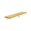 BenchPro Floating Shelf Wall Mounted Solid Butcherblock Shelf 8" Depth x 48" Length x 1" Thick Highest Grade Lumber - No Knots or Back Areas view 2