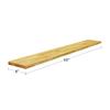 BenchPro Floating Shelf Wall Mounted Solid Butcherblock Shelf 8" Depth x 60" Length x 1" Thick Highest Grade Lumber - No Knots or Back Areas view 2