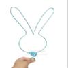 Large Wire Easter Bunny Tree Topper 12 Inches by 6 Inches view 1