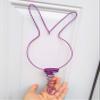 Large Wire Easter Bunny Tree Topper 12 Inches by 6 Inches view 2