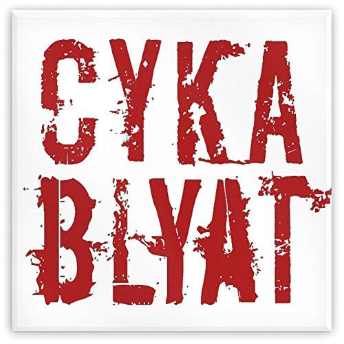 CYKA BLYAT Metal Fridge / Locker Magnet