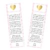 30 bookmarks baby shower favors pink and gold heart personalized view 1