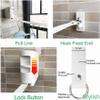 ABHILWY Retractable Clothesline Clothes Line Retracting Outdoor/Indoor, Heavy Duty Adjustable Drying Rope Wire Dryer Widened Belt, Self Adhesive Wall Mount Case with 29 Windproof Hanging Holes White view 3